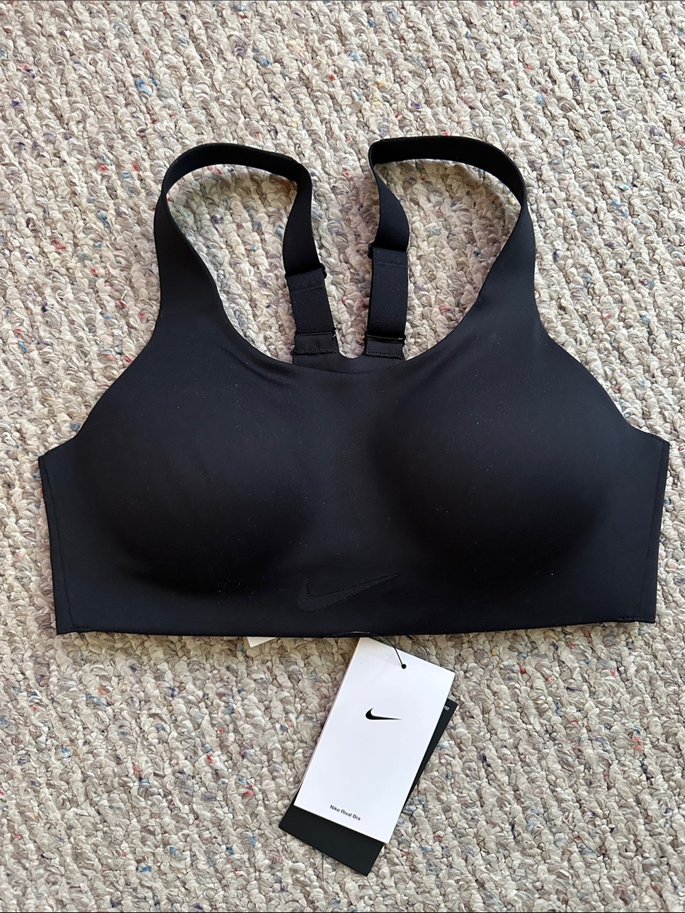 NWT Nike Black Seamless High-Impact Sports Bra Size Small (A-C cup)